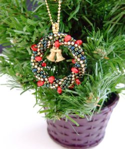 画像2: クリスマスのリースチャーム