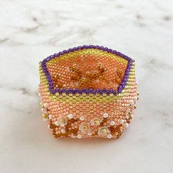 画像3: ペヨーテステッチで編むBOX〜うめ〜