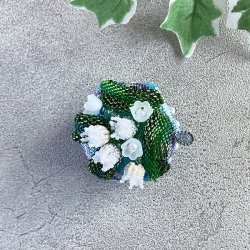 画像5: ペヨーテステッチで編むBOX〜すずらん〜