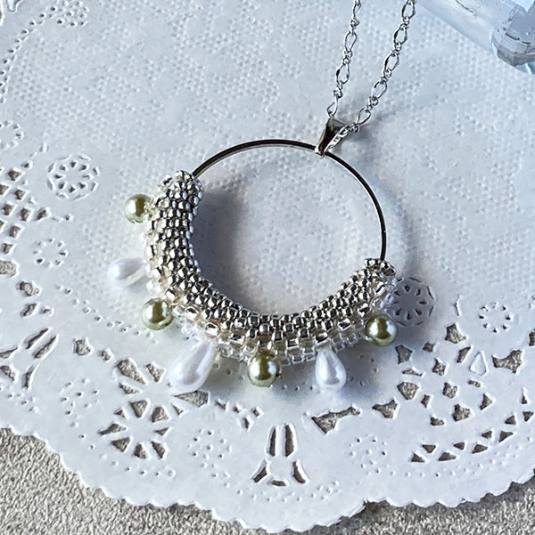 画像2: チューブクロッシェで編むペンダントネックレス